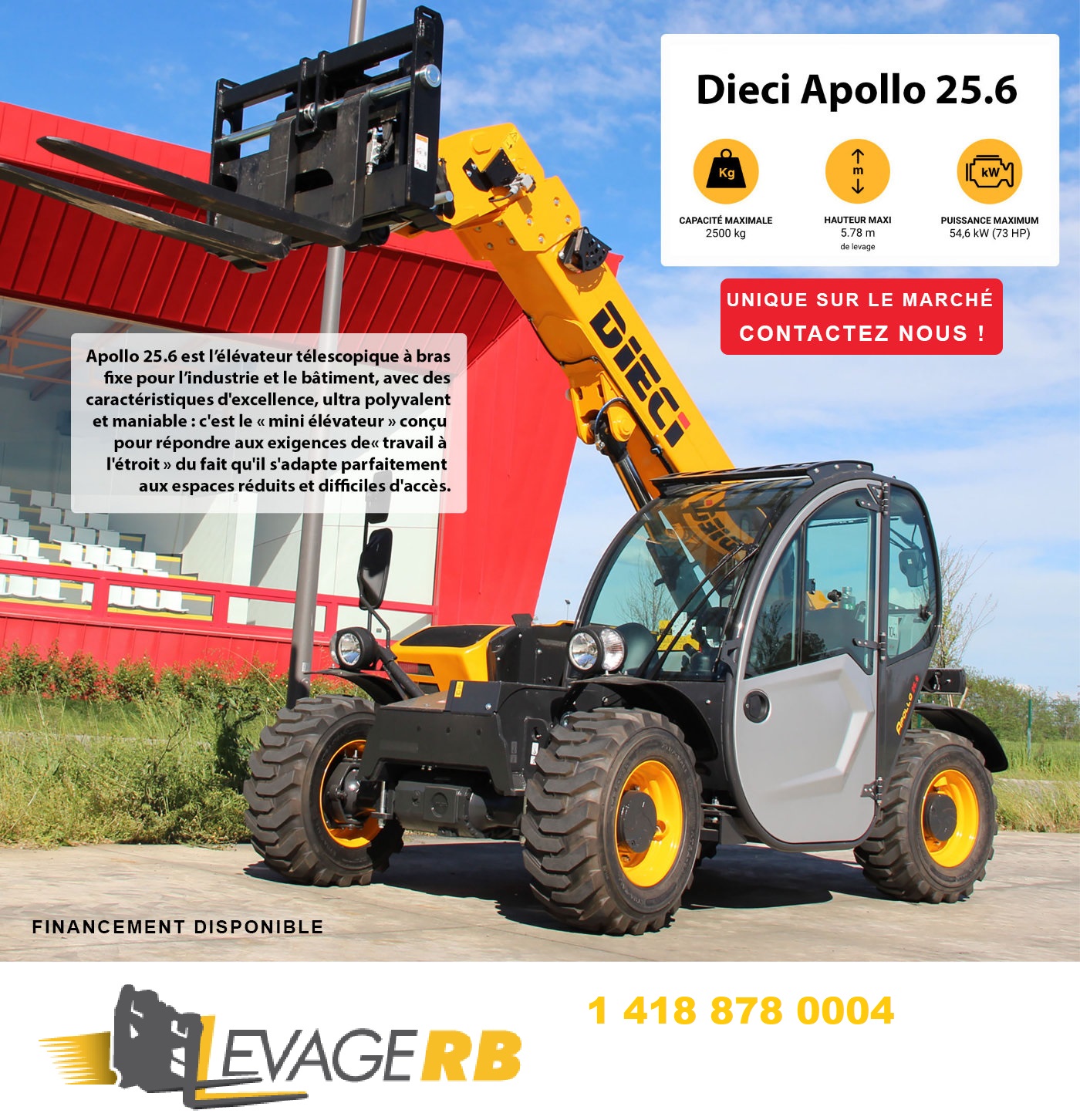 Disponible pour Location 